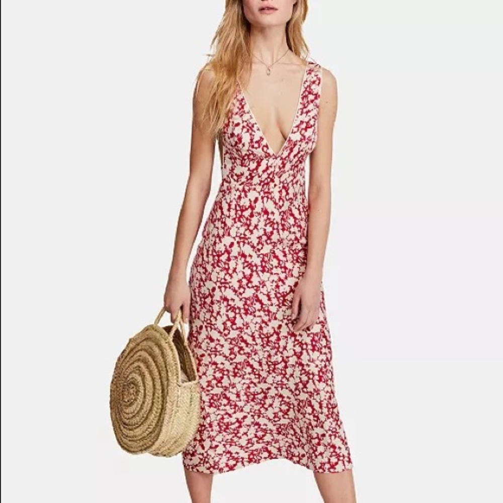 Free People | NWOT Ooh La La Midi Dress, Size 12